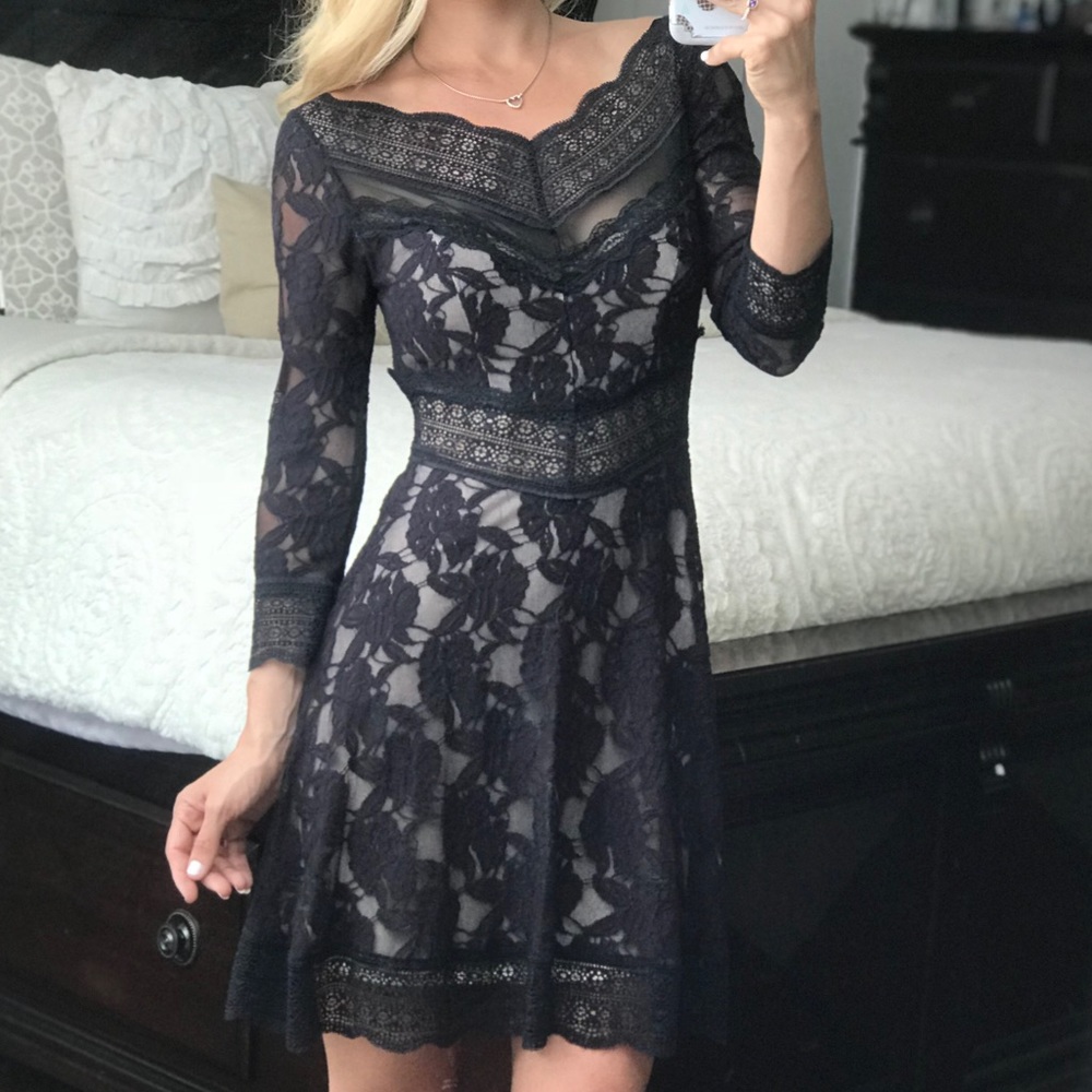 Free People Black Lace Dress - Picture 2 of 8